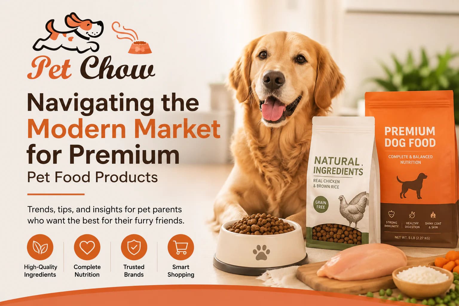 Modern Market for Premium Pet Food Products