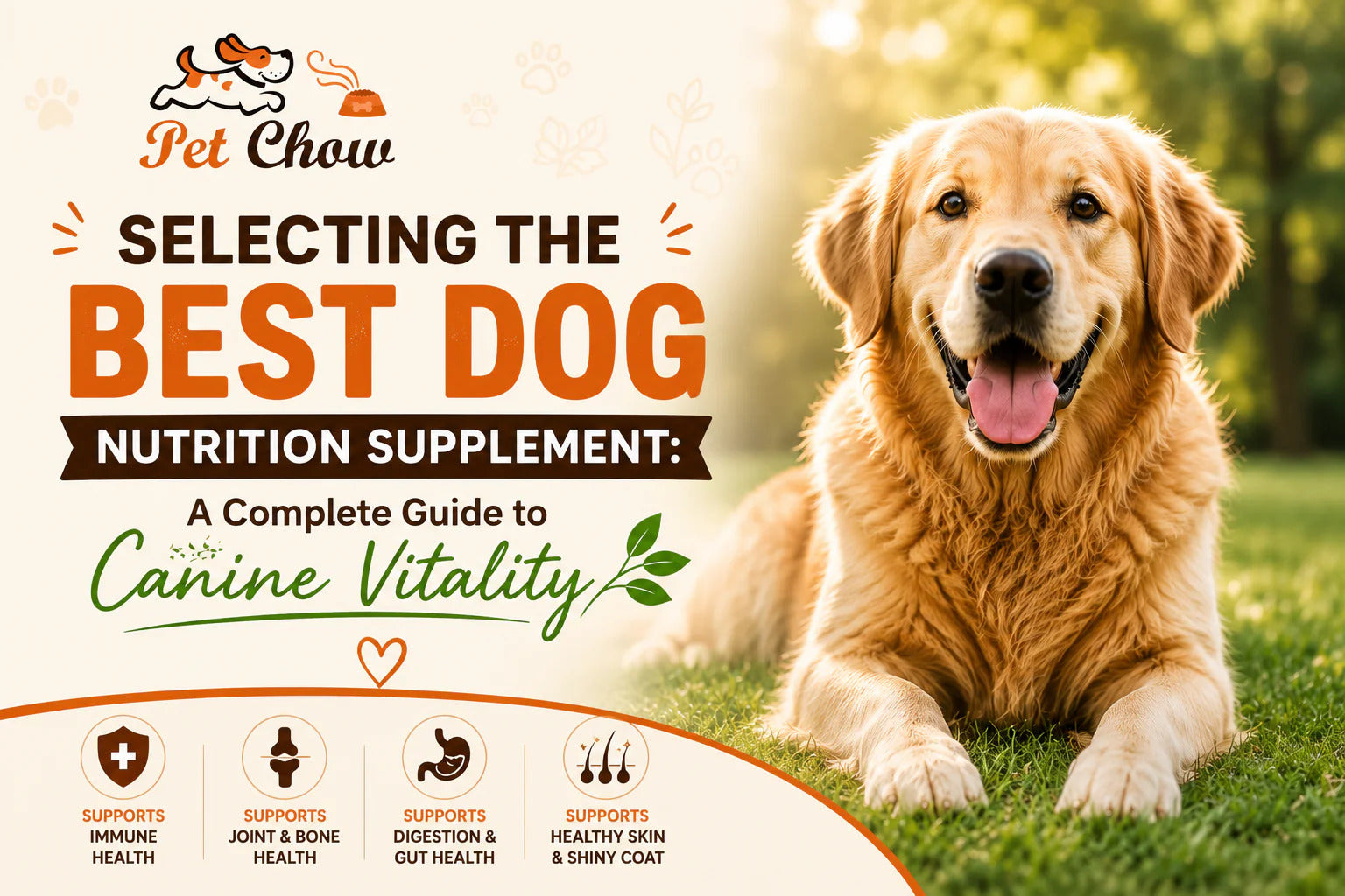 Selecting the Best Dog Nutrition Supplement