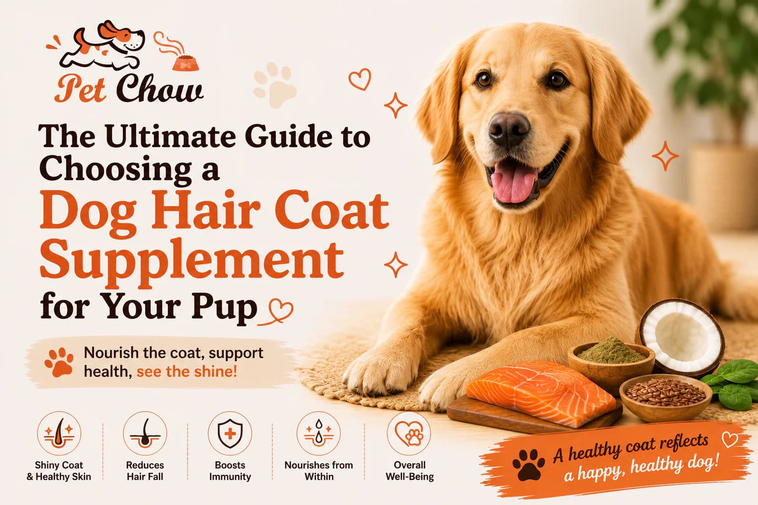 Dog Hair Coat Supplement for Your Pup