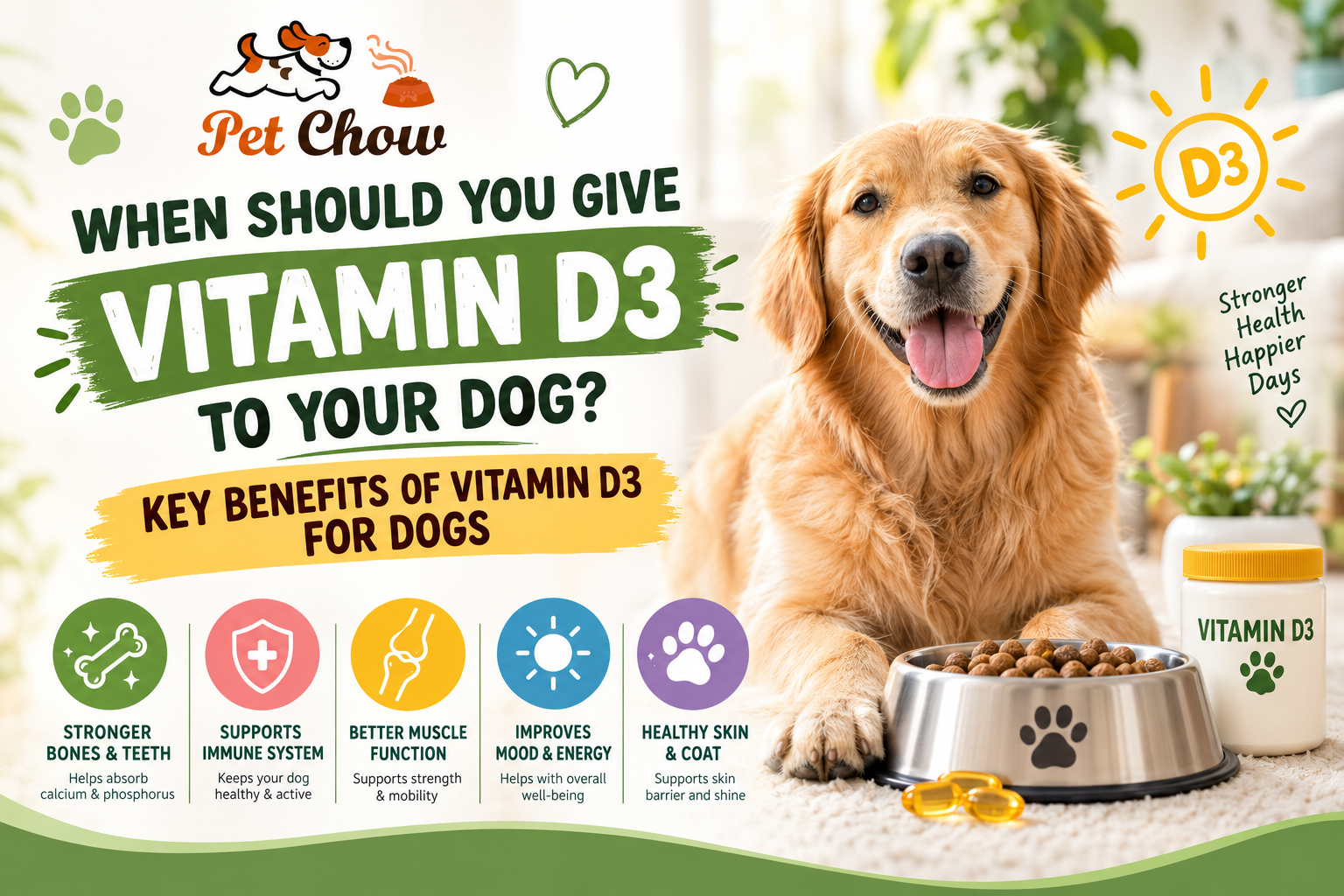 Vitamin D3 to Your Dog