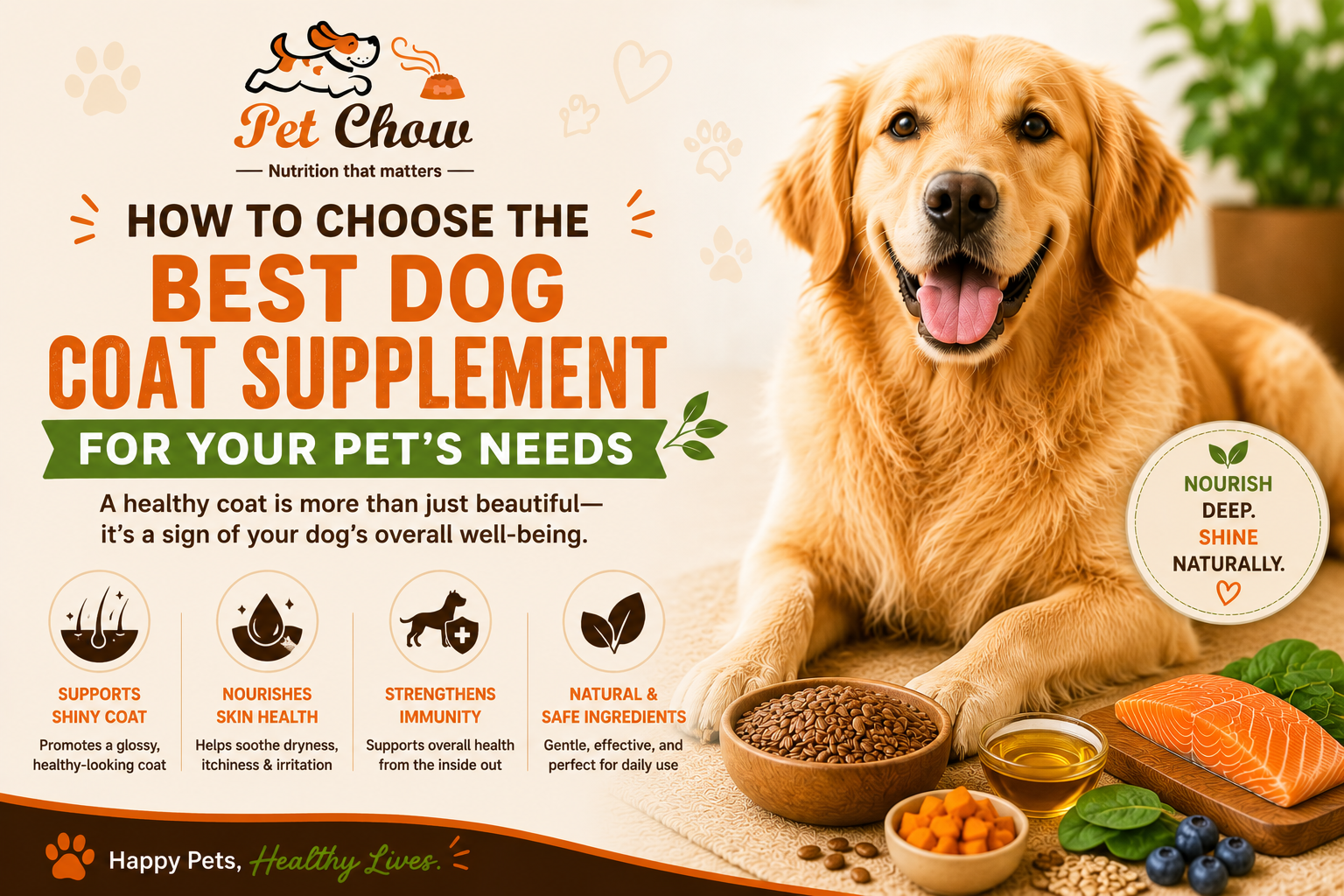 How to Choose the Best Dog Coat Supplement for Your Pet's Needs