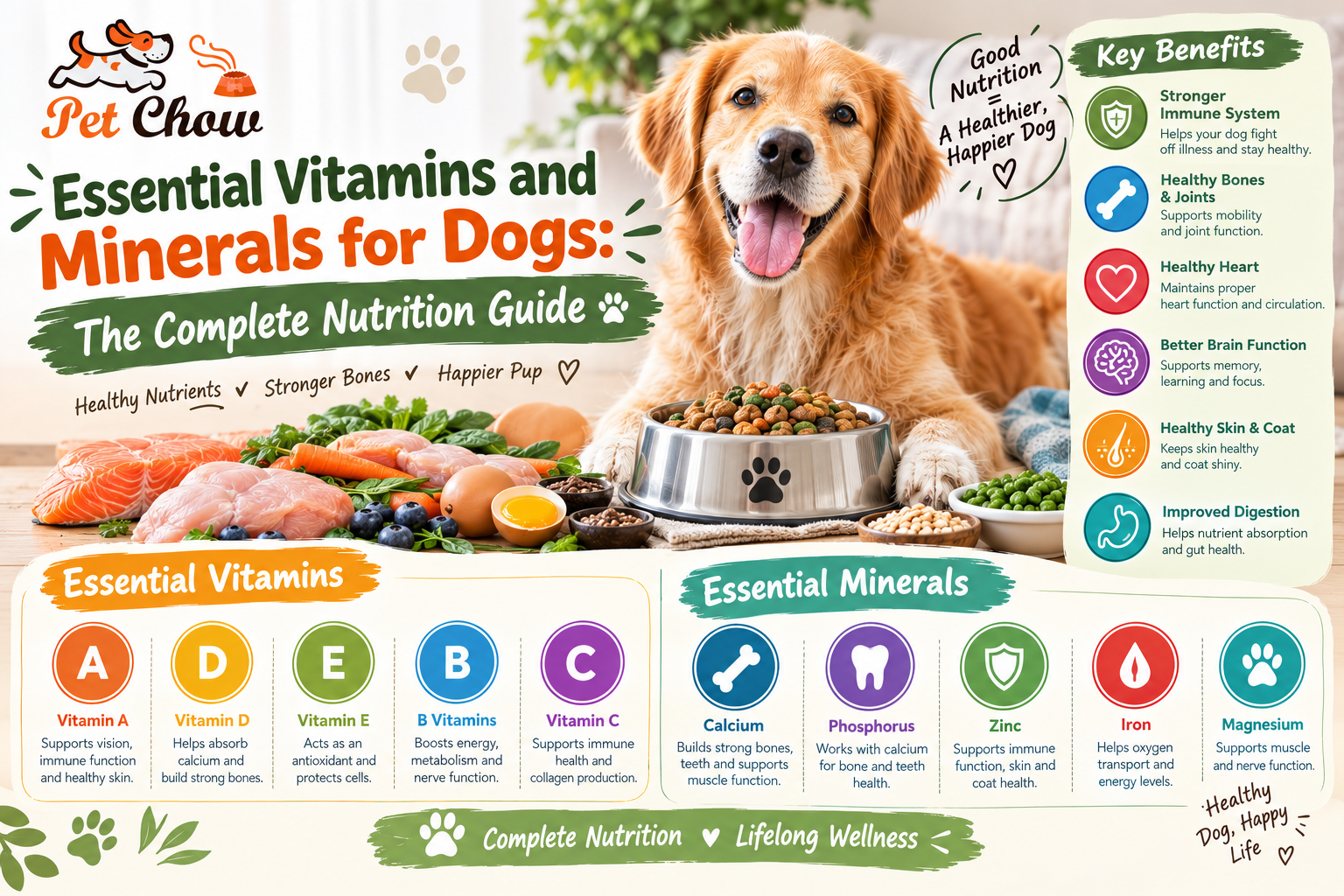 Essential Vitamins and Minerals for Dogs