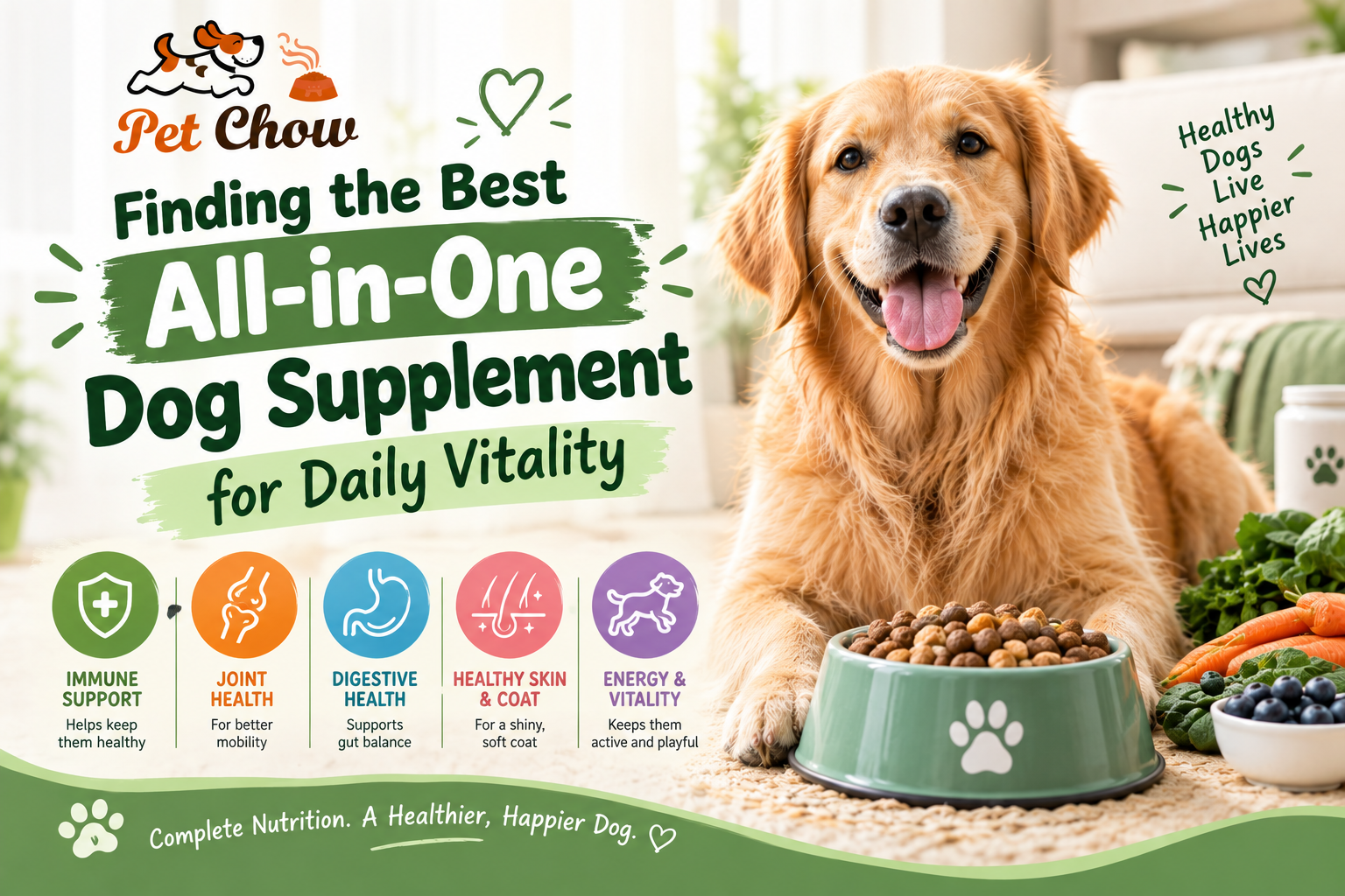 Best All-in-One Dog Supplement for Daily Vitality