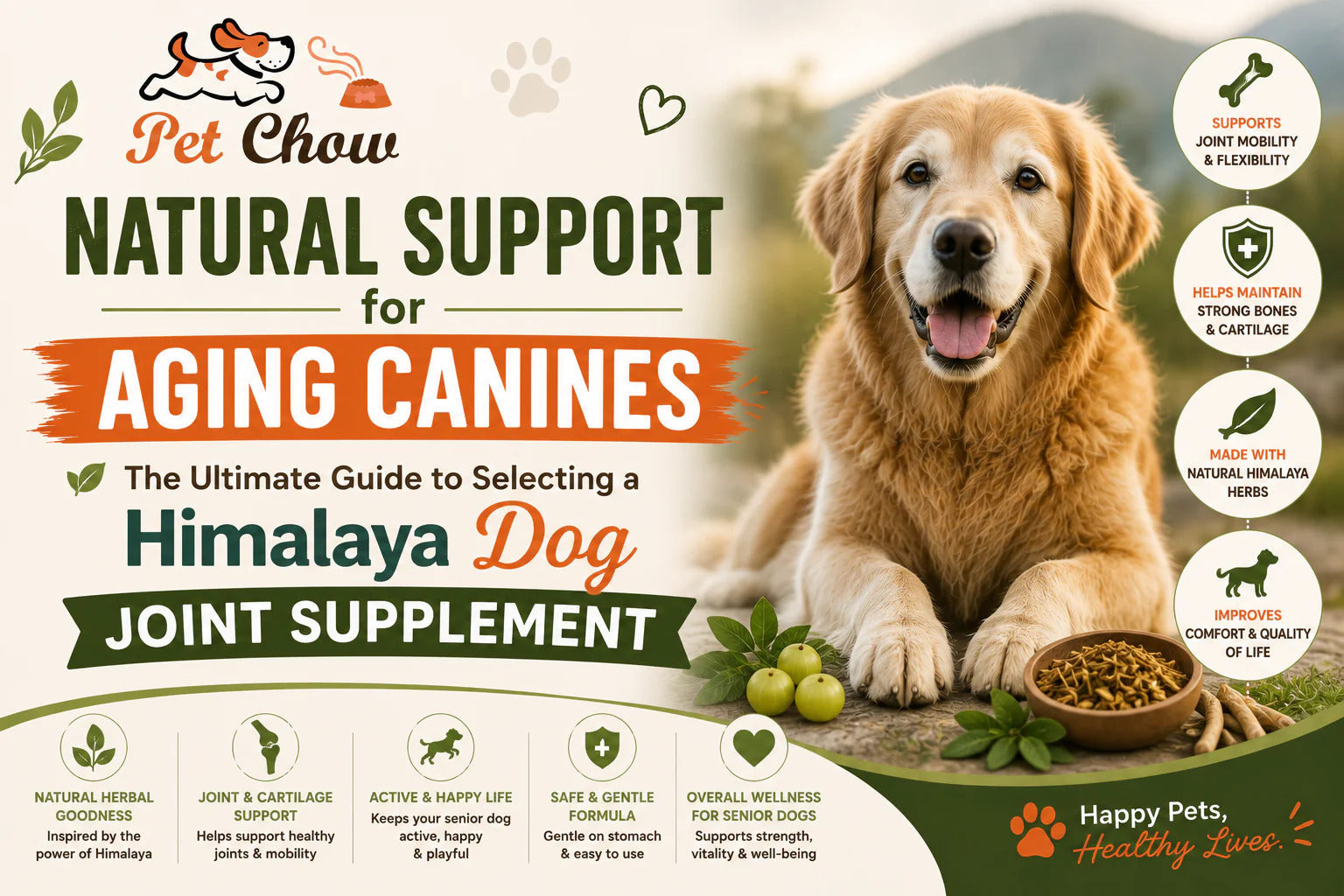 Natural Support for Aging Canines: The Ultimate Guide to Selecting a Himalaya Dog Joint Supplement